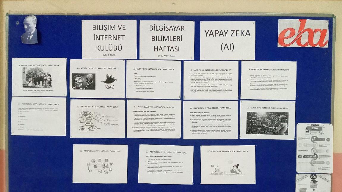 Okulumuzda Bilgisayar Bilimleri Haftası- Yapay Zeka